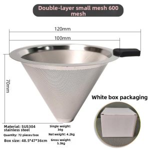 No-Paper Fine-Mesh Coffee Filter