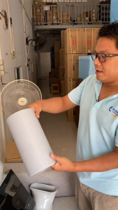 2มตร ท่อลมร้อนแอร์เคลื่อนที่ ยาว 6 นิ้ว หรือ 15 ซม