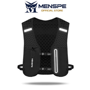 MENSPE กระเป๋าเป้สะพายหลังสำหรับกระเป๋าเสื้อกั๊กกีฬากลางแจ้งป้องกันการสาดกระเป๋าปั่นจักรยานระบายอากาศได้สำหรับเดินป่าปีนเขาปีนเขากระเป๋าสะพายสารพัดประโยชน์เป้สะพายหลังจักรยานกันน้ำกระเป๋าสะพายหน้ากลางแจ้งมีกระเป๋าใส่น้ำขนาด500มล. ที่วางกระป๋องโทร