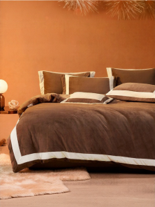 MENDALE | Winter Warm Milk Velvet 4-Piece Bedding Set