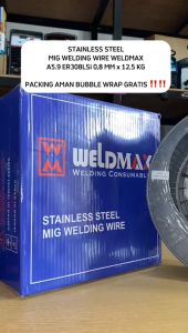 KAWAT CO WELDMAX KAWAT LAS STAINLESS MIG ER308LSi 0.8 MM 1 ROLL 125KG