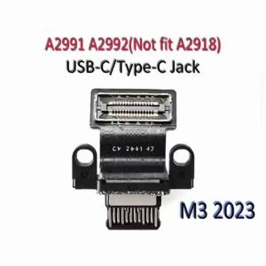 New For Macbook Pro M3 Pro/Max Retina 14" 16" Laptop A2992 A2991 Type-C USB-C Connector Power DC Jack Charger 2023 Year