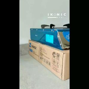 IKONIC Kompor Gas Sanex 2 Tungku Stainless Steel SKG-822/K-608 100% Original Garansi Resmi