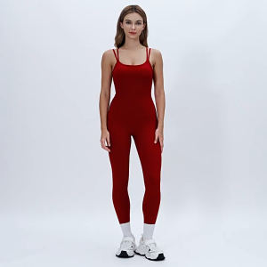 Jumpsuit Tập Yoga Thể Thao Disko 4509 Bộ Liền Thân Nữ Dây Đôi Đan Lưng Có Mút Lót Rời