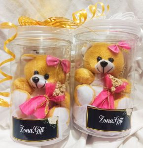 Hampers Tabung Boneka LED Hias/Buket Wisuda/Kado Ulang tahun