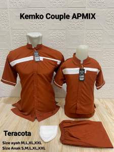KEMKO COUPLE APMIX BAHAN KATUN GRADE A | KOKO COUPLE AYAH DAN ANAK LAKI LAKI 1-15 tahun TERBARU - sarimbit
