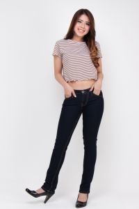 JSK Celana Jeans Cutbray Wanita Cewek Model Standar Terbaru 2023 Bahan Stretch 9116