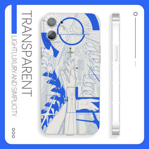 Abstract Ins Style Mobile Phone Case for Huawei P70 Xiaomi 15 Samsung S24 Artistic Creative Anime Fashion Soft Silicone Shell