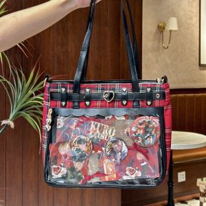New Original Subculture Punk Goth Hottie Ulzzang Ita Bag Street Trend Ladies Large Capacity Y2K Tote Bag Fashion Shoulder Bag