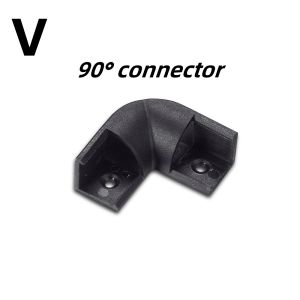 1-30Pcs/lot LED Aluminum profile 0.5m/pcs U/V shape Corner for 5050 2835 LED Strip Bar Lamp channel Holder White/Black Cover
