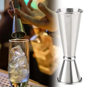 1/2PCS 30/60ml Cocktail Wine Shaker Measure Cup Stainless Steel Double Shot Drink Spirit Measure Jigger Kitchen Supplies Gadget
