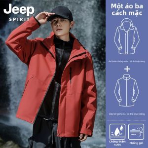 JEEP SPIRIT | Áo Khoác Ngoài Trời 3-trong-1 Chống Thấm Nước