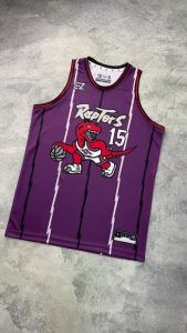 Jersey Vince Carter Toronto Raptors 15 UNGU PURPLE - Swingman Bola Basket NBA
