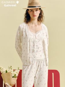 Gainreel | Soft Thin Womens Lace Nightgown Set