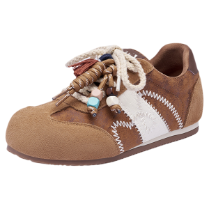 Josiny | Brown Thick Sole Warm Training Shoes