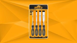 Pahat Kayu 4 pcs Set 6-25 mm INGCO HKTWC0401 Tatah Ukir Wood Chisel