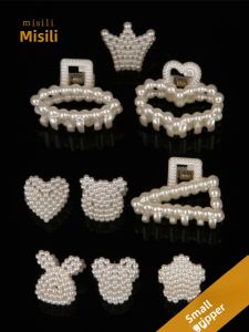 Cute Mini Pearl Hair Clip Womens Small Size Hair Claw Bangs Edge Top Hair Accessories Fresh out Sweet Style Fashion Jewelry