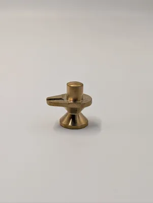 Brass Shivling Idol 1.5 Inch for Pooja Traditional Shiva Lingam Statue