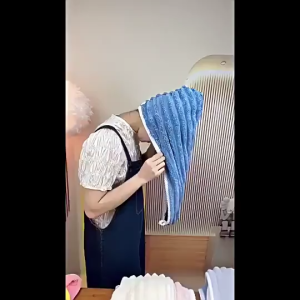 Handuk Kain Pengering Rambut / Handuk Kepala Keramas Bahan Microfiber Penyerap Air