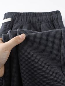 กางเกงวอร์มลำลองทรงตรงชายและหญิง ทรงหลวม สีพื้น ทรงหลวม กางเกงขายาวทรงหลวมสำหรับฤดูใบไม้ร่วง