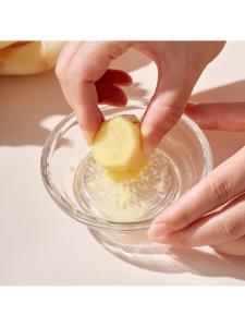 Transparent Manual Grinding Sauce Dish Soy Sauce Vinegar Snack Plate with Grinder Potato Mud Auxiliary Food Garlic Mud Ginger Juice