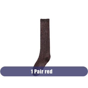 5 Pairs Women Girl Stockings Below knee Leg Pile Calf Socks Long Gold Silver Thread Sparkling Casual High Student Crew Socks