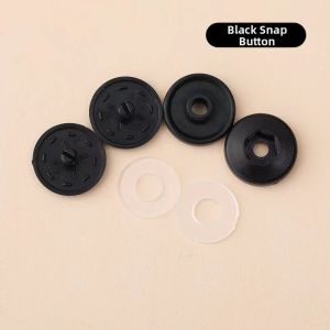 Snap Buttons for Baby Clothes Hidden Installation Resin 4-in-1 Fasteners Round