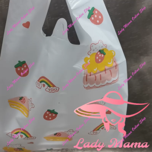 20pcs Gift Bags Cute Cartoon Ultraman Rabbit Birthday Cake Goodies Singlet Packaging Plastic Bag
