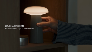 [LUMENA] SPACE M1 | 5000mAh LG Battery | Wireless Portable Lamp | Aesthetic Bedside Night Light | Dimmable Table Mood Lamp Home Decor