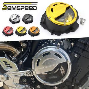 SEMSPEED Motorcycle Side Engine Clutch Guard Crankcase Cover For CFMOTO 800NK 2023