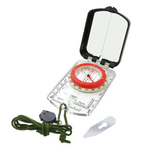 Portable Digital Compass Outdoor Camping Compass with LED Light Luminous Compass Fluorescent Ring Compass for Camping Hiking