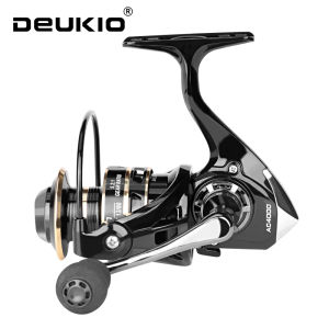 Máy Câu Cá DEUKIO Spinning Reel 2000-7000 Lực Kéo Tối Đa 12KG Tỉ Số Truyền 5.2:1 Cuộn Dây Kim Loại Tay Quay Bằng Kim Loại Tay Cầm EVA Máy Câu Nước Mặn Dành Cho Biển Sông Hồ.