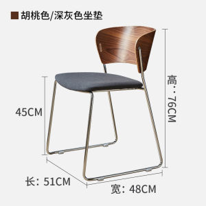 Nordic Style Tempered Glass Double Layer round Table And Chair Set for Reception Beauty Salon Business Meetings Modern Simple Design