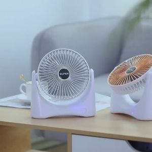 Quạt Tích Điện Sạc USB Quạt Tích Điện Để Bàn 3 Mức Gió Xoay 360 Độ Không Gây Ồn Cực Khỏe Cực Mát Để Bàn Học Bàn Làm Việc