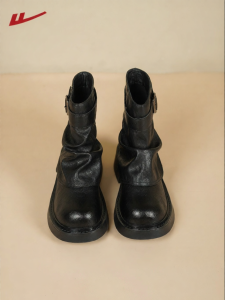 Warrior | Retro Thick Sole Martin Boots for Women with Wide Cuff Design