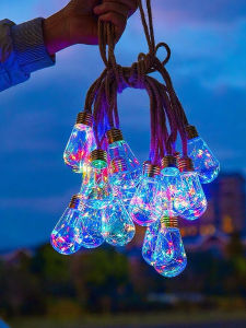 No Brand | Christmas Atmosphere LED Light String Solar Powered Waterproof