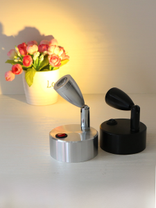 Battery Mini Spotlight Hand-Made Display Cabinet Spotlight Minimalist Open-Mounted Movable Power-Free Wireless LED Light