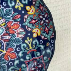 Bohemian ceramic love plate high value household creative vegetable plate fruit plate steak plate all season applicable tablewar