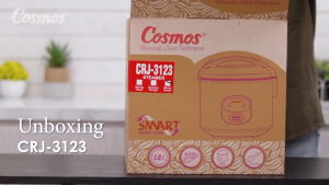 Cosmos Rice Cooker Non Stick Magic Com Anti Lengket 3in1 CRJ-3123 - 1.8 Liter