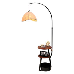 AOMAO | Vintage Atmosphere Floor Lamp With Shelf