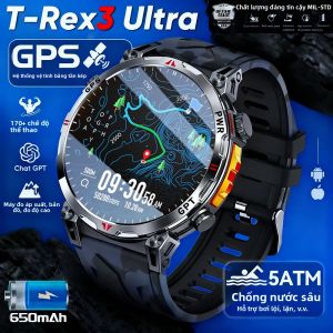 Đồng Hồ Thông Minh Thể Thao GPS Chuyên Nghiệp Mới Năm 2025 Dành Cho Nam Theo Dõi Chạy Bộ Bơi Lội Ngoài Trời Với La Bàn Máy Đo Độ Cao Khả Năng Chống Sốc 5ATM Thiết Bị Theo Dõi Thể Dục