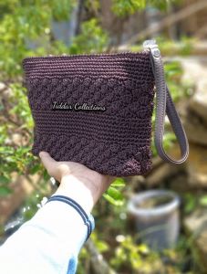 Tiddar Store-Dompet Rajut Benang Nilon-Dompet Rajut Satu ruang-Dompet kosmet-Benang Rajut-Dimpet Rajut Terbaru-Dompet Wanita Terbaru--Dompet Rajut Murah-Dompet Rajut