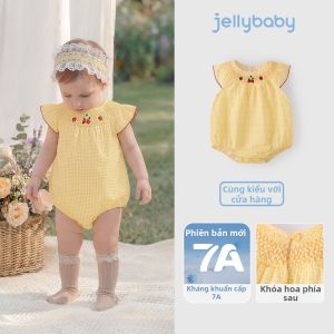 Jelly Baby | Bodysuit Dành Cho Bé Mới Sinh Kiểu Công Chúa Thoáng Khí 100% Cotton