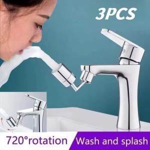 Universal 720 Degree Swivel Tap Aerator Splash-proof Water Saving ABS Plastic Faucet Spray Head Extender for Wash Basin