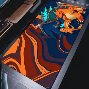 Bandai | Tấm Lót Chuột Mềm Pokemon Charizard Anime - Thảm Lót Bàn Chơi Game Thảm Bàn Phím Cao Su Dành Cho Game Thủ Màu Trắng
