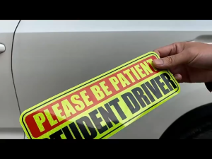 Magnetic New Driver Decal Sticker Car New Driver Safety Warning Magnetic Signs