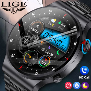 LIGE Bluetooth Call Smart Watch Sport Fitness Bracelet Waterproof Blood Oxygen Monitor Ultimate Smart Watch Men For Android IOS