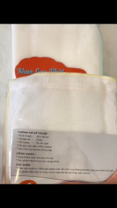 Gói 10 Khăn Sữa Gạc Nhật 4 Lớp CUNCON - Kích Thước 25x28 cm - Chất vải gạc 100% cotton mềm mại thấm hút tốt CUN KS 02