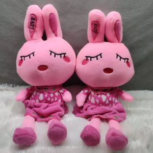 Boneka Kelinci Rabbit Bulat Lucu Ukuran 35cm Bahan Halus Berkualitas SNI