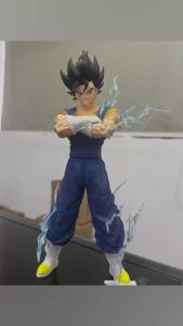 Bandai | Black Super Saiyan Vegito Anime GK Model Figurine Trendy Toy Statue Merchandise Table Decoration Birthday Gift Popular